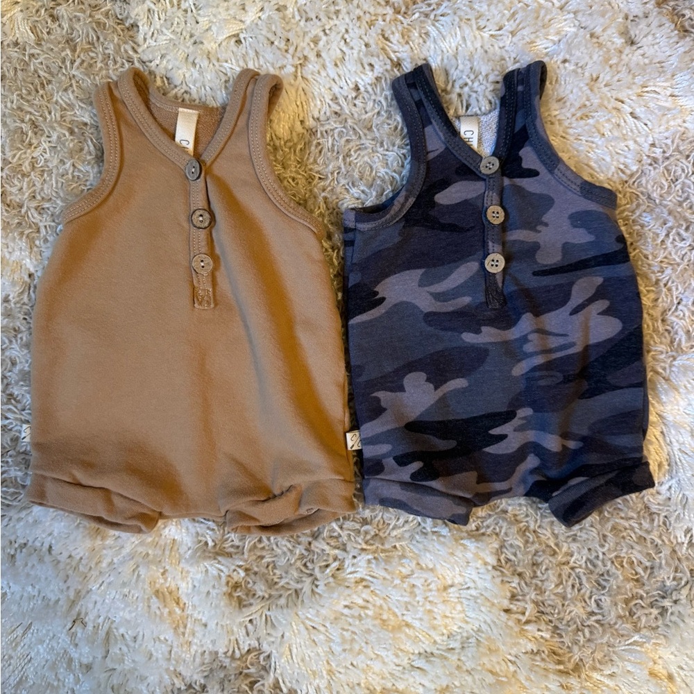 Childhoods rompers - Tan and Camo